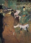 Henri  Toulouse-Lautrec Le Depart du Qua drille au Moulin Rouge oil painting reproduction